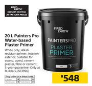 Fired Earth 20Ltr Painters Pro Water Based Plaster Primer