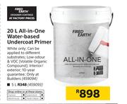 Fired Earth 5Ltr All In One Water Based Undercoat Primer