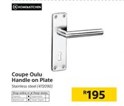 Home & Kitchen Coupe Oulu Handle On Plate Stainless Steel
