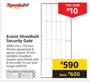 Xpanda DIY Econo Shootbolt Security Gate 2000mm x 770mm