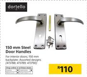 Dortello 150mm Steel Door Handles