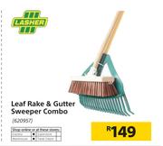 Lasher Leaf Rake & Gutter Sweeper Combo