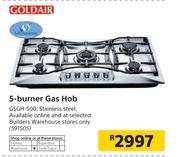 Goldair 5-Burner Stainless Steel Gas Hob GSGH-500