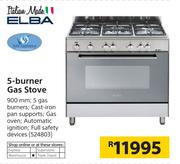 Elba 900mm 5-Burner Gas Stove