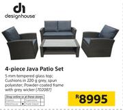 Design House 4 Piece Java Patio Set