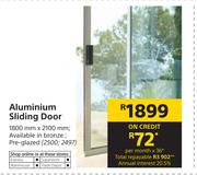 Aluminium Sliding Door 1800mm x 2100mm
