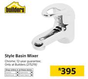 Builders Style Basin Mixer