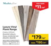 Multi Flor Luxury Vinyl Plank Range-2mm x 3.72 Sqm