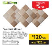 Porcelain Mosaic 300mm x 300mm-Per Pack