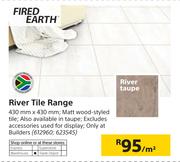 Fired Earth River Tile Range 430mm x 430mm-Per Sqm
