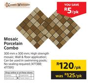 Mosaic Porcelain Combo 300mm x 300mm-Per Pack
