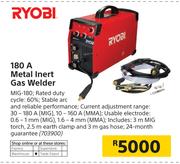 Ryobi 180A Metal Inert Gas Welder MIG-180