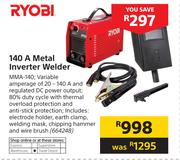Ryobi 140A Metal Inverter Welder MMA-140