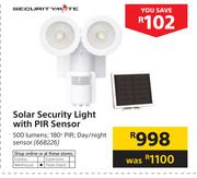 Securitymate Solar Security With PIR Sensor
