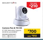 Securitymate Camera Pan & Tilt HD