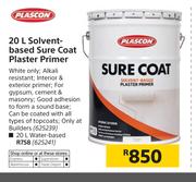 Plascon 20L Water Based Sure Coat Plaster Primer