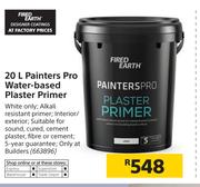 Fired Earth 20Ltr Painters Pro Water Based Plaster Primer