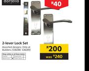 Dortello 2 Lever Lock Set Assorted Designs