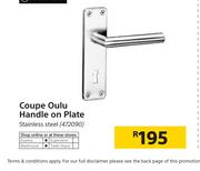 Home & Kitchen Coupe Oulu Handle On Plate Stainless Steel