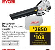Ryobi 30cc Petrol Mulching Vacuum Blower
