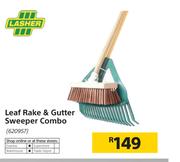 Lasher Leaf Rake & Gutter Sweeper Combo