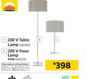 Radiant 230V Table Lamp
