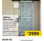 Milford Barn Door 2100mm x 920mm