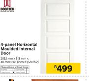 Doortec 4 Panel Horizontal Moulded Internal Door 2032mm x 813mm x 40mm