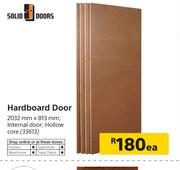 Solid Doors Hardboard Door 2032mm x 813mm-Each