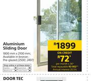 Aluminium Sliding Door 1800mm x 2100mm