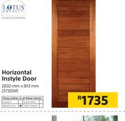 Lotus Horizontal Instyle Door 2032mm x 813mm