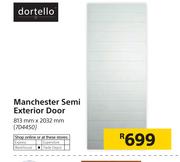 Dortello Manchester Semi Exterior Door 813mm x 2032mm