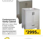 Lusso 600mm Contemporary Vanity Cabinet-Each