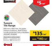 Trento Tussore Tile Range 600mm x 600mm-Per Sqm