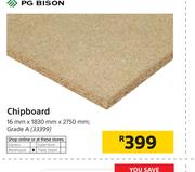 PG Bison Chipboard Grade A 16mm x 1830mm x 2750mm