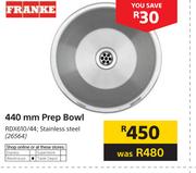Franke 440mm Stainless Steel Prep Bowl RDX610/44 