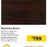 Melamine Board Vancouver Maple 2750mm x 1830mm