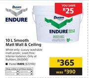 Duram Endure 10Ltr Smooth Matt Wall & Ceiling (Pastel)