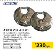 Cobolt 2 Piece Disc Lock Set 70mm-Per PK