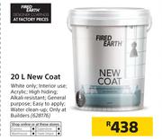 Fired Earth 20Ltr New Coat