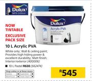 Dulux 10Ltr Acrylic PVA