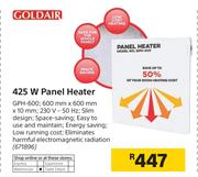 Goldair 425W Panel Heater GPH-600 