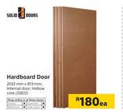 Solid Doors Hardboard Door 2032mm X 813mm-Each