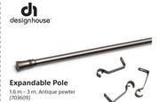 Designhouse Expandable Pole 19mm Clip Rings