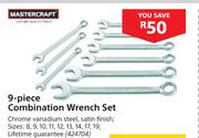 Mastercraft 9 Piece Combination Wrench Set