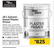 Fired Earth Solvent Based Plaster Primer-20Ltr