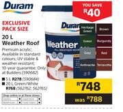 Duram 20Ltr Weather Proof In Green/White