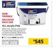Dulux 10Ltr Acrylic PVA