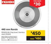 Franke 440mm Prep Bowl