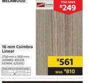 Melawood 16mm Coimbra Linear Wooden Board-2750mm X 1830mm